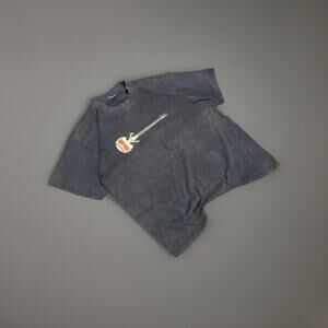 Vintage 2001 Jägermeister Band T Shirt Size L Y2K Rock Tee Distressed Black